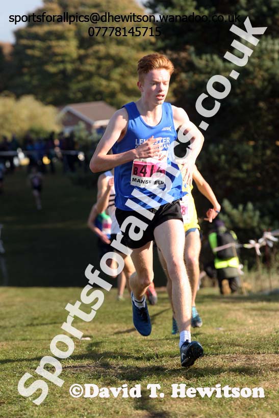 Junior men, 2016 National Cross Country Relays, Berry Hill Park, Mansfield. Photo: David T. Hewitson/Sports for All Pics